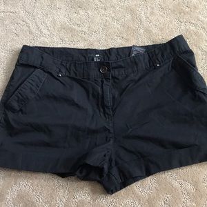H&M - black shorts, size 10